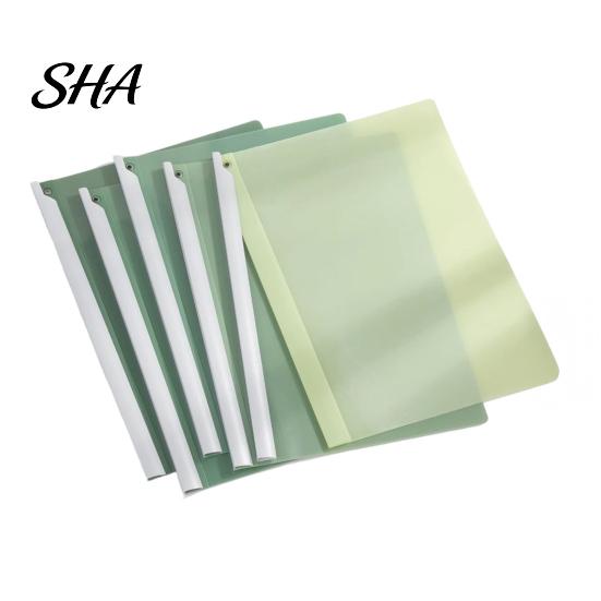 Rotating Clip File Folder 5PCS Side Opening Folder, with Sliding Bar, Lightweight Document Holder Durable PP Gradient Color Report for Office