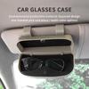 1Pc Car Glasses Box Portable Car Sunglasses Holder In The Car Driving Glasses Holder Eyeglass Case Sun Visor Car Lenses Holder