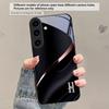 Элегантные буквы 'S M R' Для Samsung Galaxy S20 S21 S22 S23 Plus S24 FE S25 Ultra S26 Edge S25+ S20+ S22+ Черный стеклянный чехол для телефона