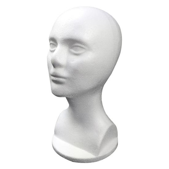 Foam Mannequin Head Model Display Stand for Wigs Hats Jewelry Glasses Holder Easy To Use Shop Rack for Salon DIY Painting