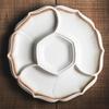 Ceramic Division Plate Seafood Barbecue Tableware Household Platter Cold Dish Braised Dishes Dinner Plates