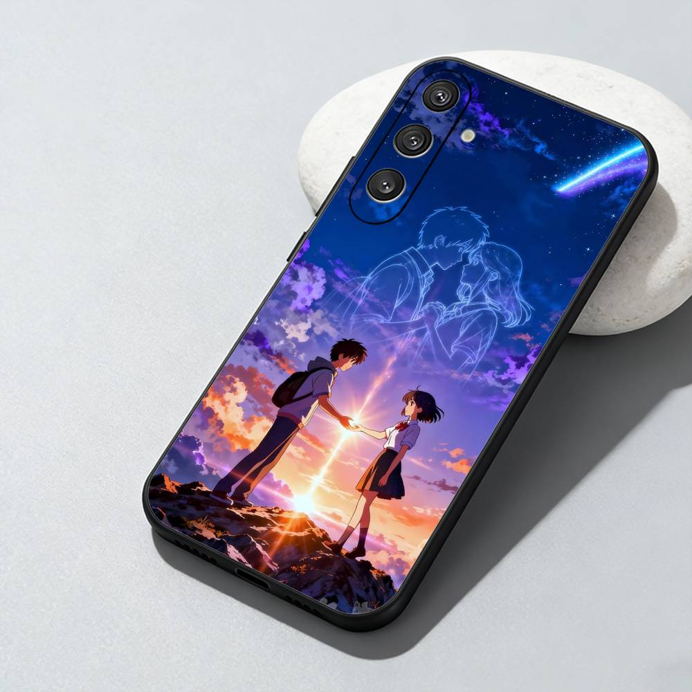 Anima Film Y-Your Name Couple Phone Case For Samsung Galaxy A73,A72,A71,A70,A52,A51 Others Soft Black Cover
