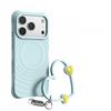 Liquid Silicone Magnetic Phone Case With Short Strap IPhone 17 Pro Max 16 15 Series Soft TPU Shockproof Cover