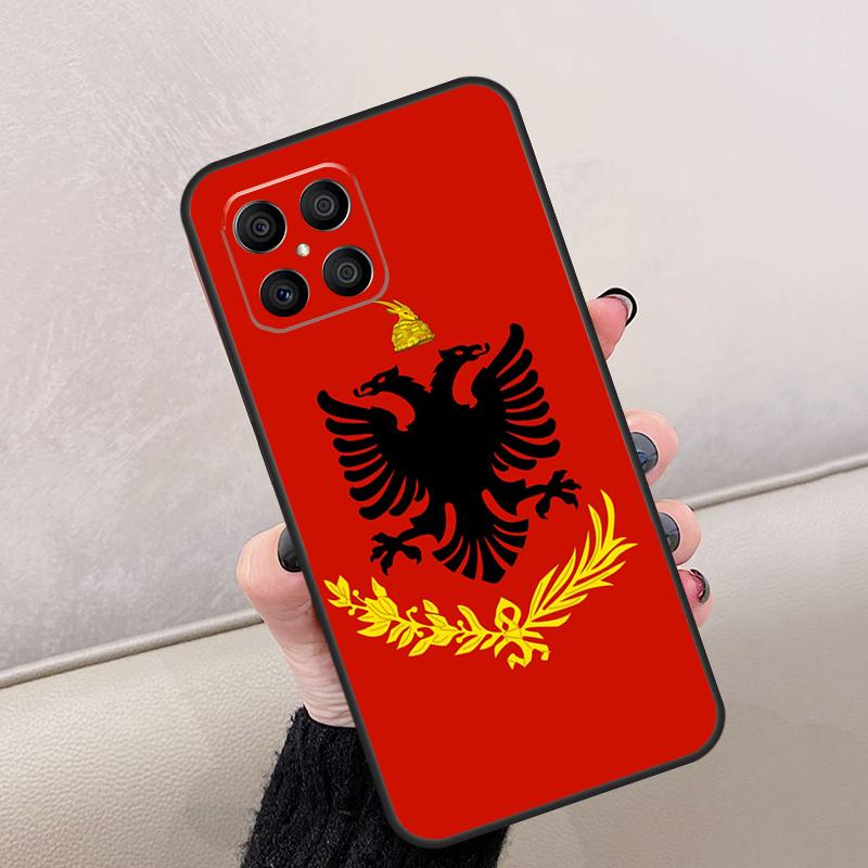 Флаг Албании Орел Для Honor Magic 7 6 5 8 Pro Чехол Для Honor 200 Lite 400 70 50 X8c X8b X9a X9b X9c X9d Win RT