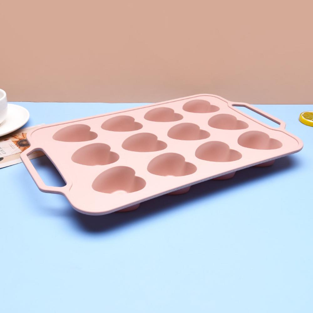 12 ровных форм для торта в форме сердца, пищевая силиконовая форма для торта, мягкая форма для выпечки с мягким дном, легко снимается с формы