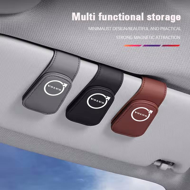 Car Eyeglass Holder Glasses Storage Clip Auto Sunglasses Accessories For Volvo S90 olestar AWD XC40 S80 T6 V90 XC90 XC60 V50 S60