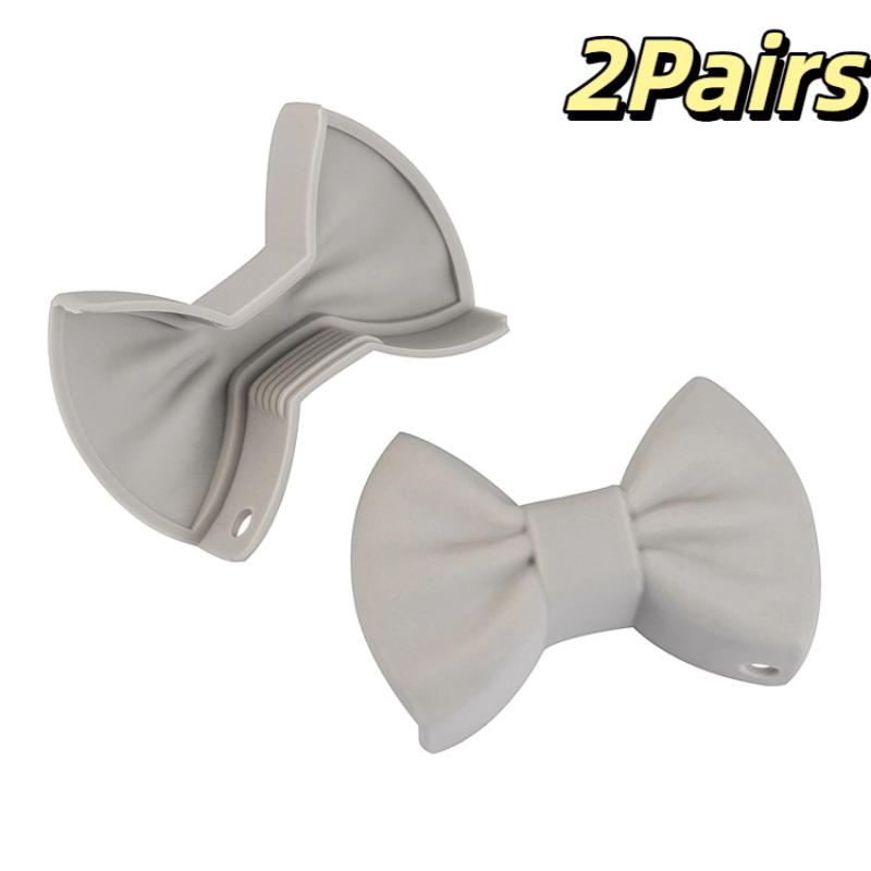 Зажим для кухонной кастрюли, противоожоговая, нескользящая крышка ручки, креативная кулинарная духовка, зажим для перчаток, зажим для кастрюли, кухонные гаджеты, дизайн в форме банта