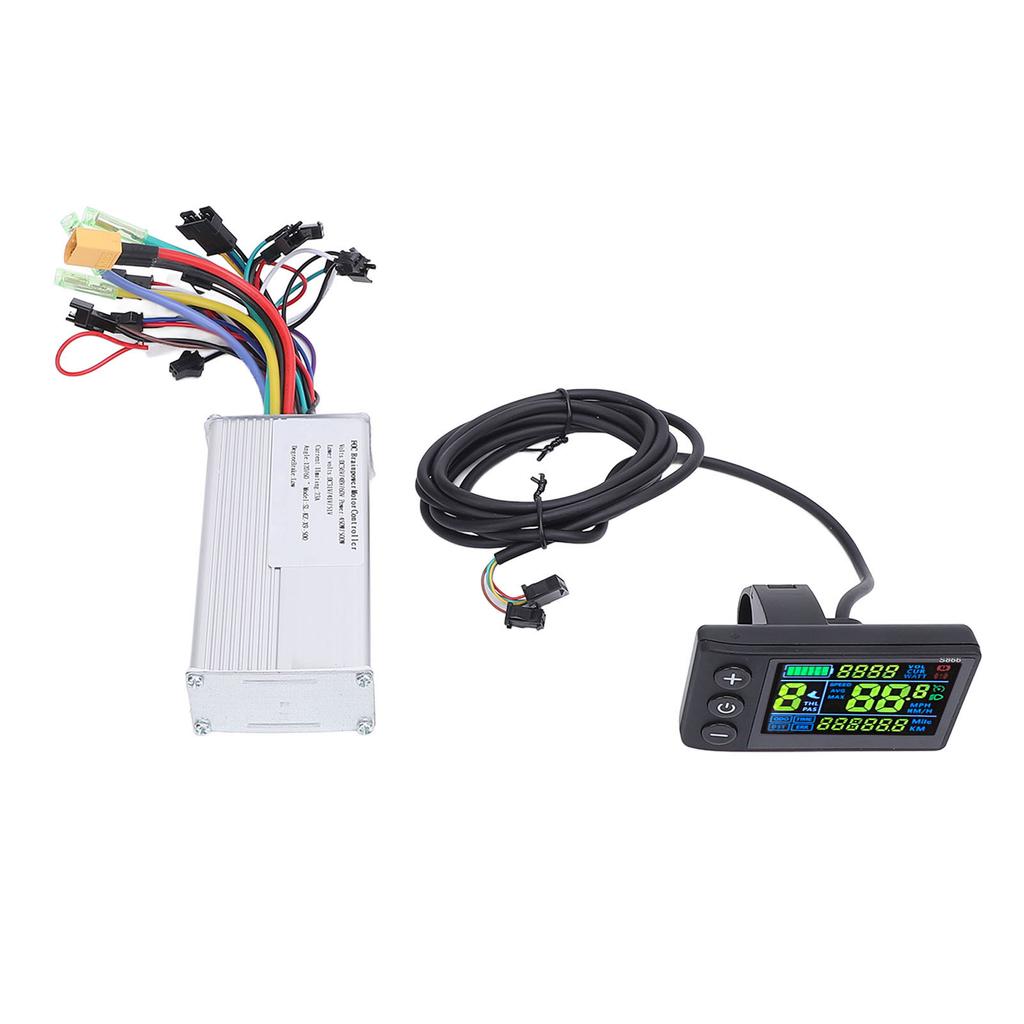 LCD Display Panel Brushless Motor Controller Kit 36V 48V 60V 450W 500W Sine Wave Motor Speed Controller for Electric
