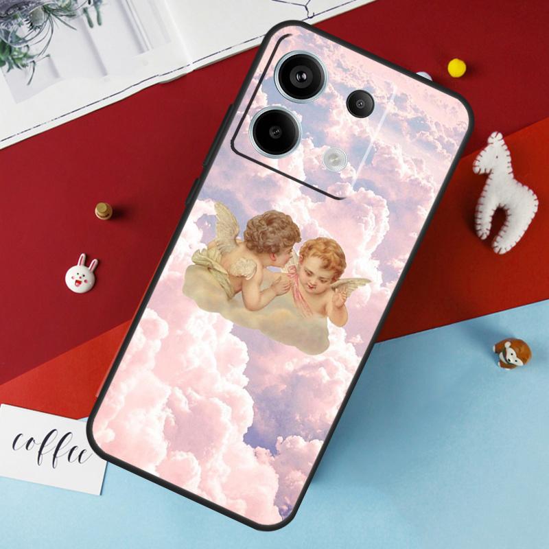 Чехол с принтом мультяшного ангела и младенца для Xiaomi Redmi 13C 12C 10C 9C 10A Redmi Note 11 9 10 12 13 Pro 9S 10S 11S 12S