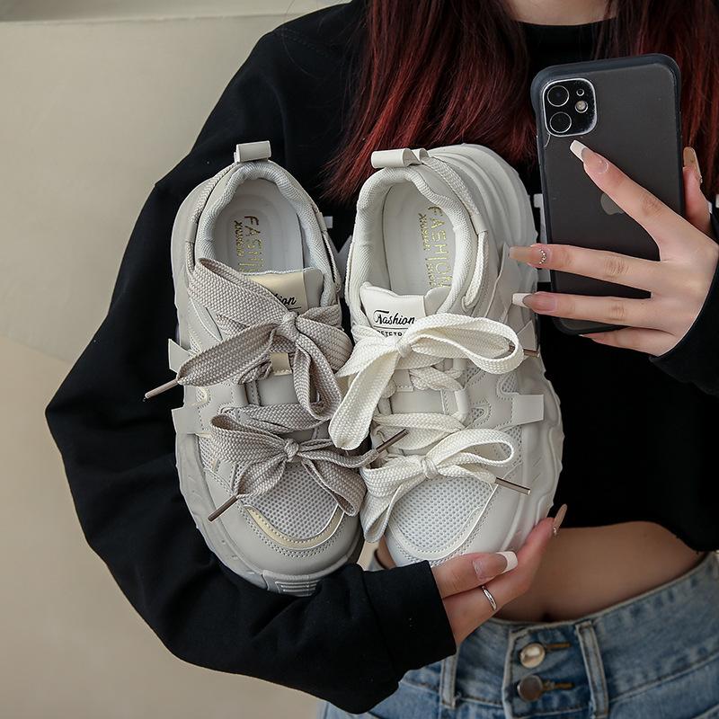 Daddy Shoes Женская осенняя спортивная повседневная обувь для бега на платформе