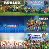 Виниловый фон для фотосессии в тематике игры Roblox, фон для фото на день рождения детей, мальчиков, Декорация, Реквизит для вечеринки, Товар для вечеринки, Ткань