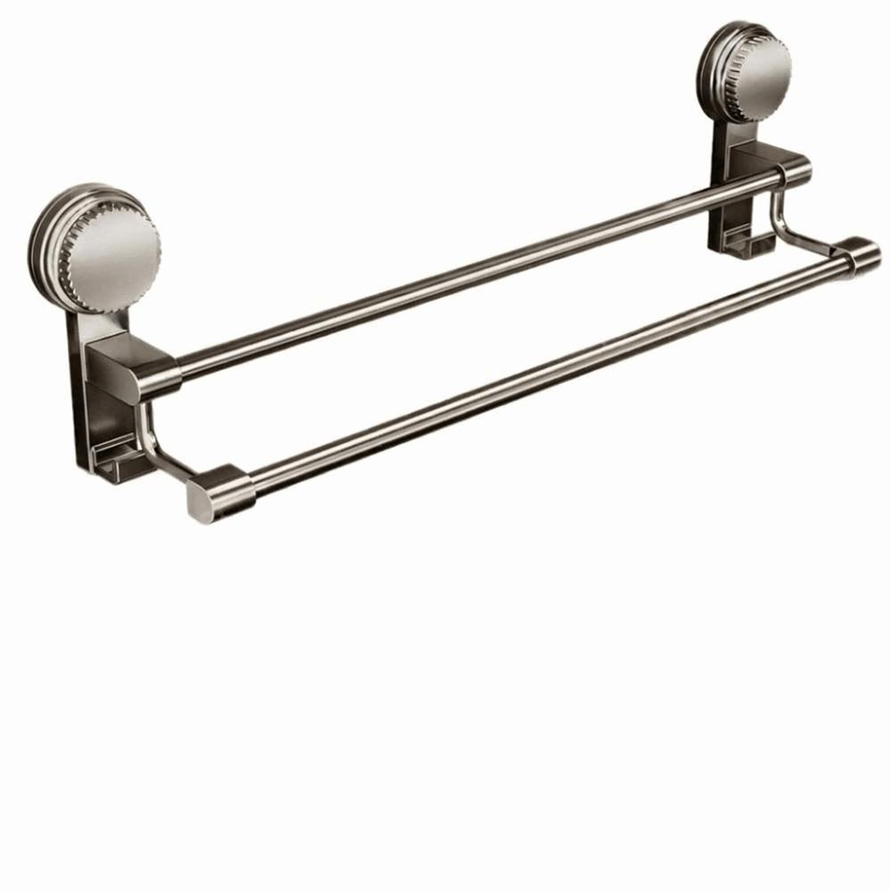 Wall-Mounted Towel Holder Suction Cup Style Storage Shelf Towel Storage Rack Bathroom