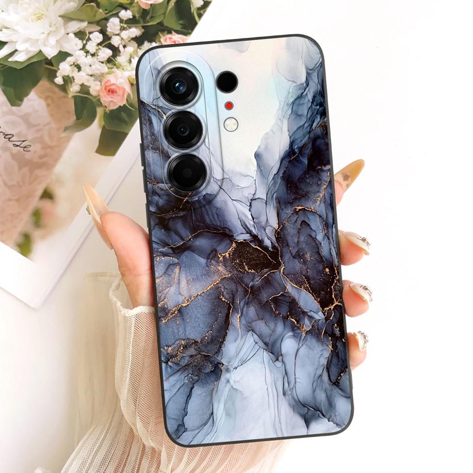 Чехол Для Tecno Camon 50 4G Чехол CN5 Роскошный Модный Цветы Кавайный Милый Расписной Ударопрочный Силиконовый Чехол Для Techno Camon 50 4G