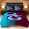 Trabzonspor Pattern Bedding Quilt Set Quilt Cover Pillowcase Home Birthday Gift(1 * duvet cover + 2 * pillowcase, without core)