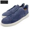 S4667Z Замшевые кроссовки с тройной строчкой обувь US8 Темно-синий Б/У