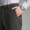 YOUNGOR Men's Autumn Casual Pants Business Straight-Leg Wrinkle-Resistant Easy-Care Cotton Modal Trousers Dark Gray 319926
