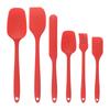 6pcs Silicone Spatula Set for Cooking Baking Tools Food Grade Heat Resistant Non-Stick Scrapers & Cream Spreads HPMD008