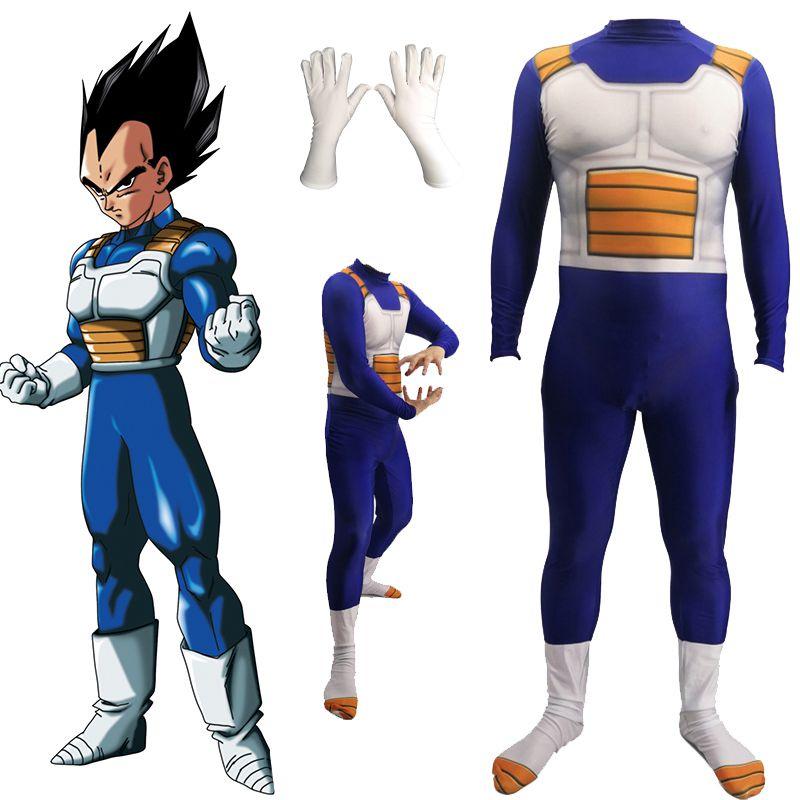 Стильный аниме комбинезон Vegeta Dragon Ball Z для косплея для всех возрастов