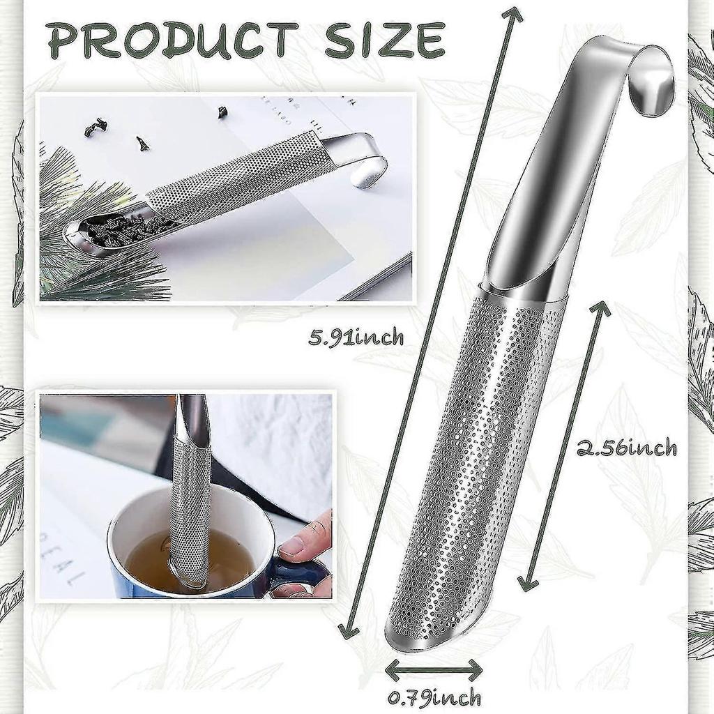 2pcs Stainless Steel Tea Strainer For Loose Tea