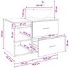 Bathroom Furniture Set 2 pcs Reclaimed Wood Effect Particleboard