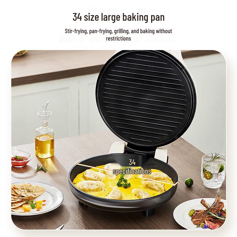 Midea 34cm Double-Sided Electric Griddle and Pancake Maker