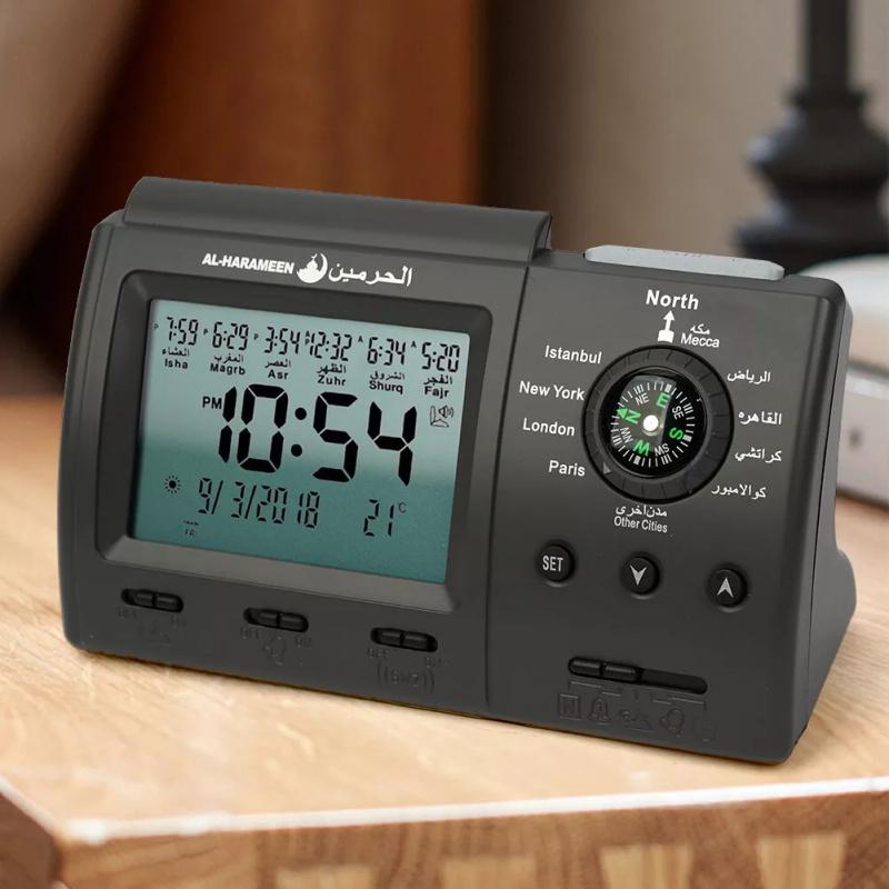Мусульманские настольные часы с азаном для всех городов Исламский азан время для молитвы