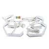 Anneaux lumineux LED Angel Eyes RGB style M4 avec télécommande APP pour BMW Série 3 E90 E91 2005-2012 316i 318i 320i 328i 330i 335i