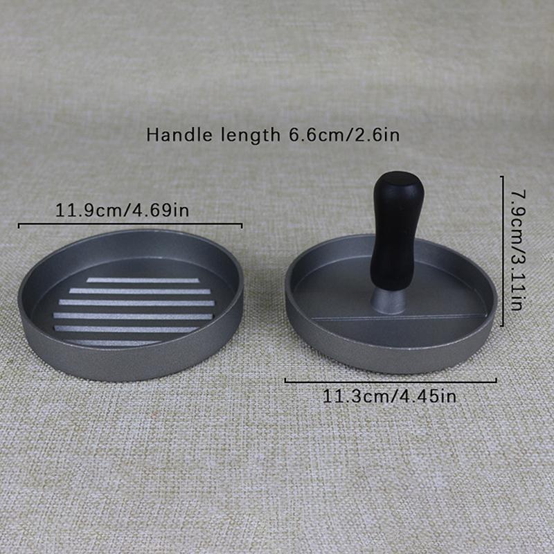 Высококачественная круглая форма для гамбургера из алюминиевого сплава, пресс для мяса, говядины, гамбургера, барбекю, бургера, кухонная форма для еды