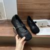 2025 Spring and Autumn New Fashion Versatile Korean Version Round Head Shallow Mouth Splicing Mary Jane Shoes Children Soft Sole Word