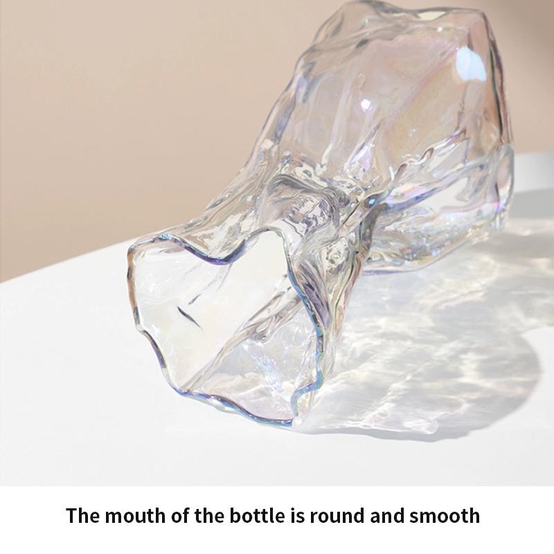 Glass Transparent Flower Vase Creative Designed Hydroponics Plants Pot Fresh Flowers Arrangement Bottle Table Desktop Ornaments