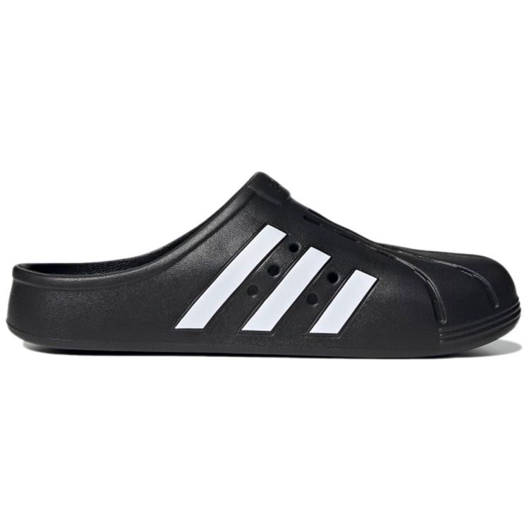 Adidas Adilette Clog Черно-Белые Кроссовки Унисекс Core-Black Cloud-White GZ5886