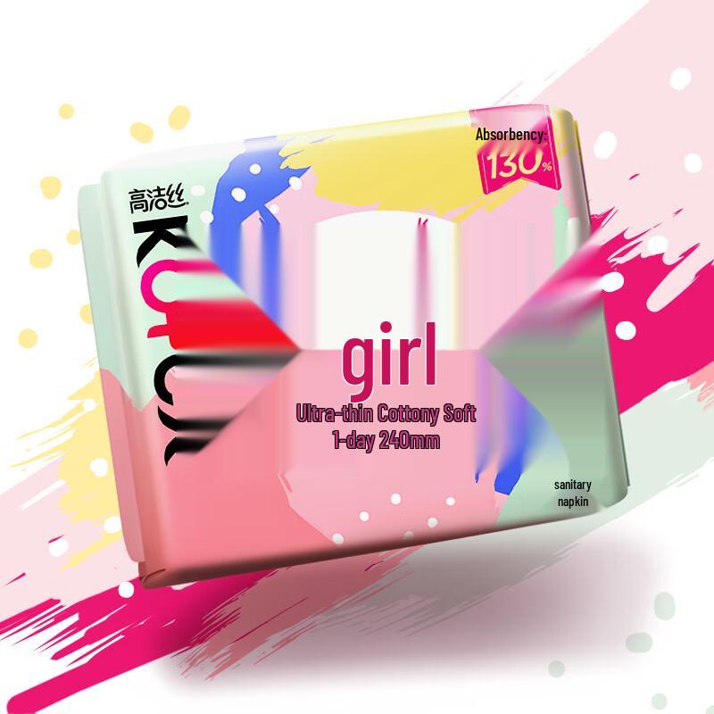 Kotex Smooth Care Girl Skin Daily Sanitary Napkins 240mm
