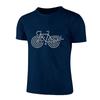 Интересная и простая футболка с принтом велосипеда, высококачественная повседневная дышащая быстросохнущая мужская спортивная футболка с короткими рукавами 4XL