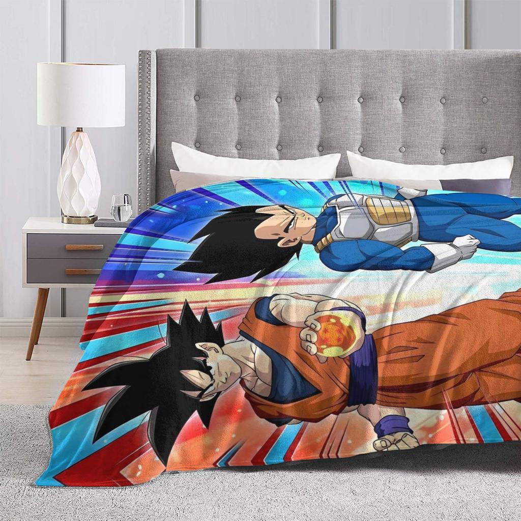 Пледы Супер Сайян DBZ Флис Летние Для Кондиционера Многофункциональные Пледы для Постельного Белья Спальни Постельное Белье Пледы