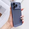Матовый дышащий чехол с сеткой для рассеивания тепла для iPhone 17 Air 16E 16 15 14 13 12 11 Plus Pro Max Защитная крышка с пленкой для объектива