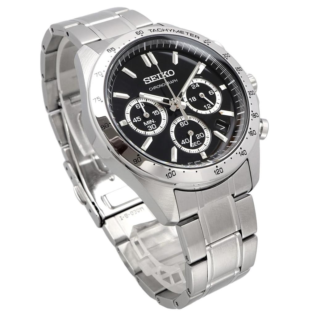 SEIKO Second Chronograph Quartz Watch SBTR013 Black [Seiko] 1/5 Мужские []