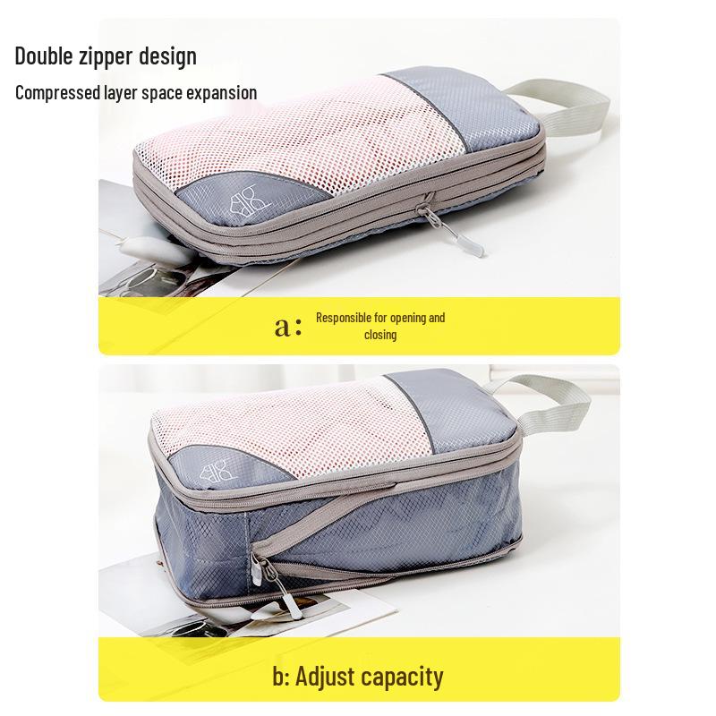 Five-Piece Travel Storage & Compression Bag Set for Clothes