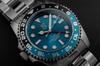 НОВАЯ модель АВТОМАТИЧЕСКИЕ ЧАСЫ Hyakuichi GMT Механические часы GMT Японский механизм Вращающийся безель Водонепроницаемость 20 АТМ Часы мирового времени Левая стрелка Левая заводная головка