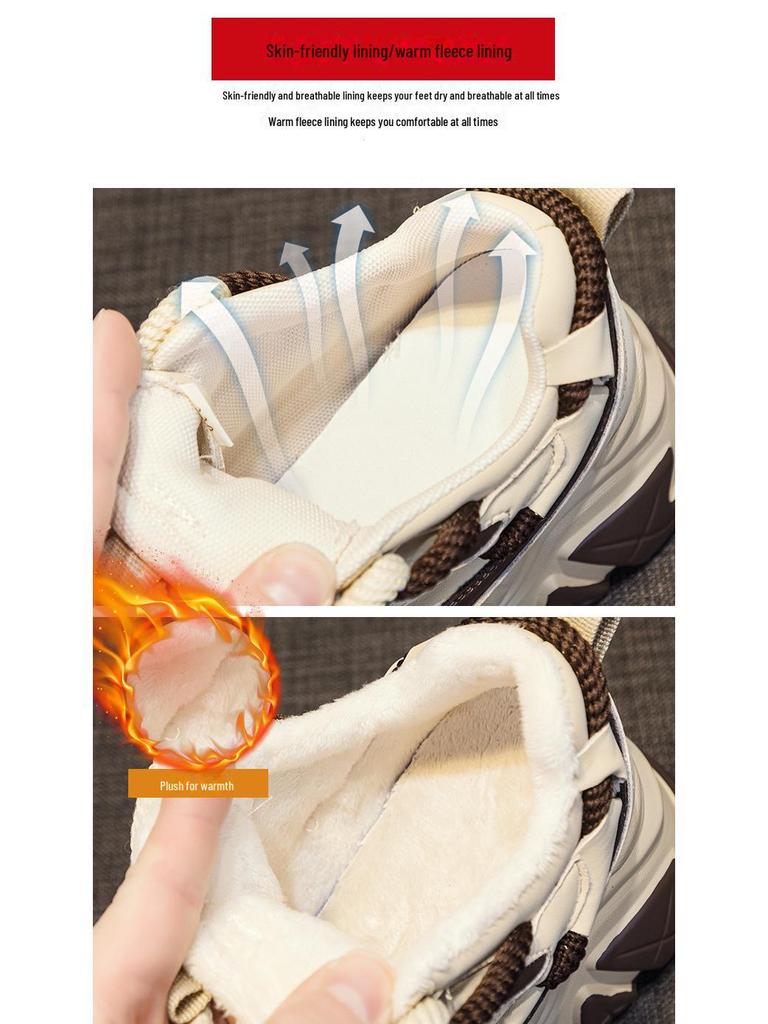 Весна 2025 г. Модные женские туфли Daddy на платформе, увеличивающие рост - повседневная модная спортивная обувь