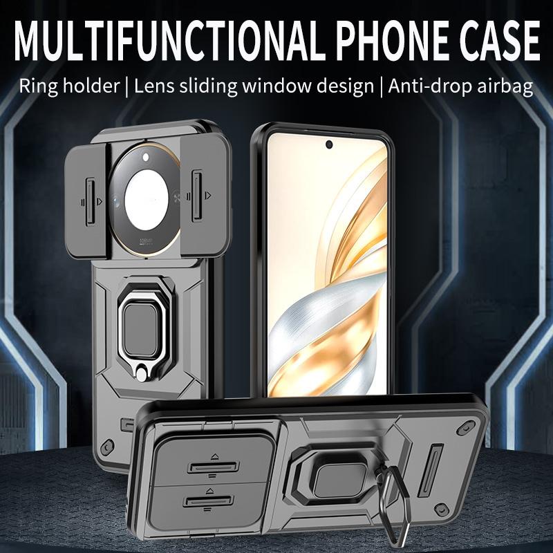Armor Shockproof Case For Honor X9c Smart X9b X9a Protective Cover For Magic 7 6 5 Lite With Ring Stand Holder Coque Fundas Capa