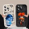 Милый Чехол для Телефона Inside Out 2 для Apple iPhone 15 16 Pro Max 13 14 Plus 12 11 Pro plus Матовый