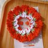 Elastic Knitted Hair Rope Handmade Sweet Hair Tie Cute Crocheted Flower Scrunchies  Party