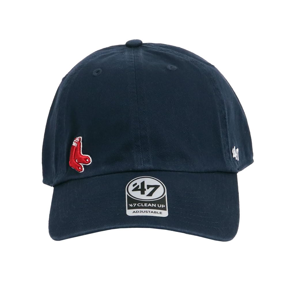 47 Clean Up Low Cap для мужчин и Mini CLEAN Chibi Boston Red Sock Free [47 Brand] Женщины, Логотип, UP, Логотип, Шляпа, Кепка, Носки, Темно-синий, Логотип, Размер,