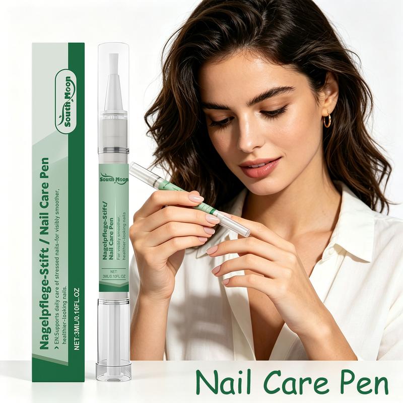 South Moon Nail Care Pen for Fingernail Toenail Quick Absorbing Rough Cuticle Softener Brittle Nail Smoothing Nail Care Liquid