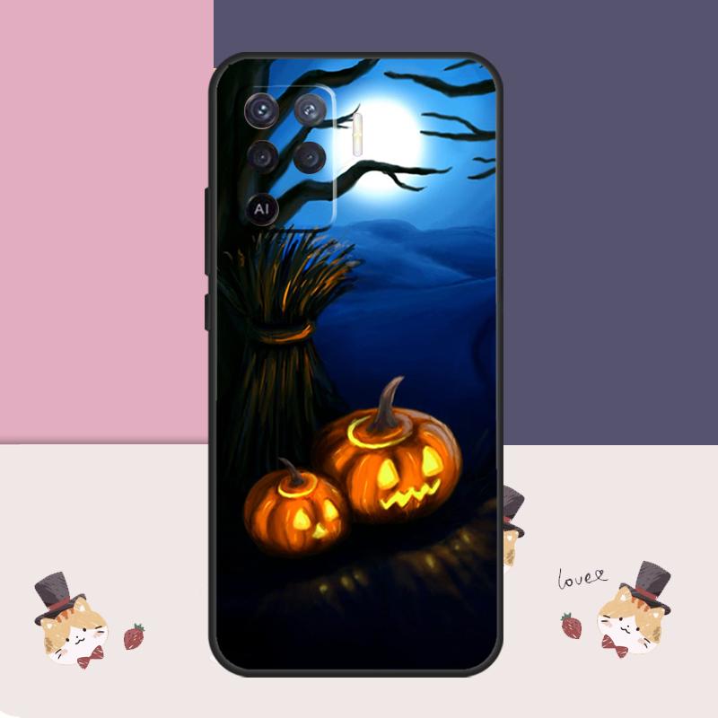 Чехол на Хэллоуин с тыквой, призраком, мумией для Oppo A94 A74 A54 A18 A38 A58 A78 A98 A80 A60 A40 A96 A76 A16 A15 A17 A57 A77 A5 Pro