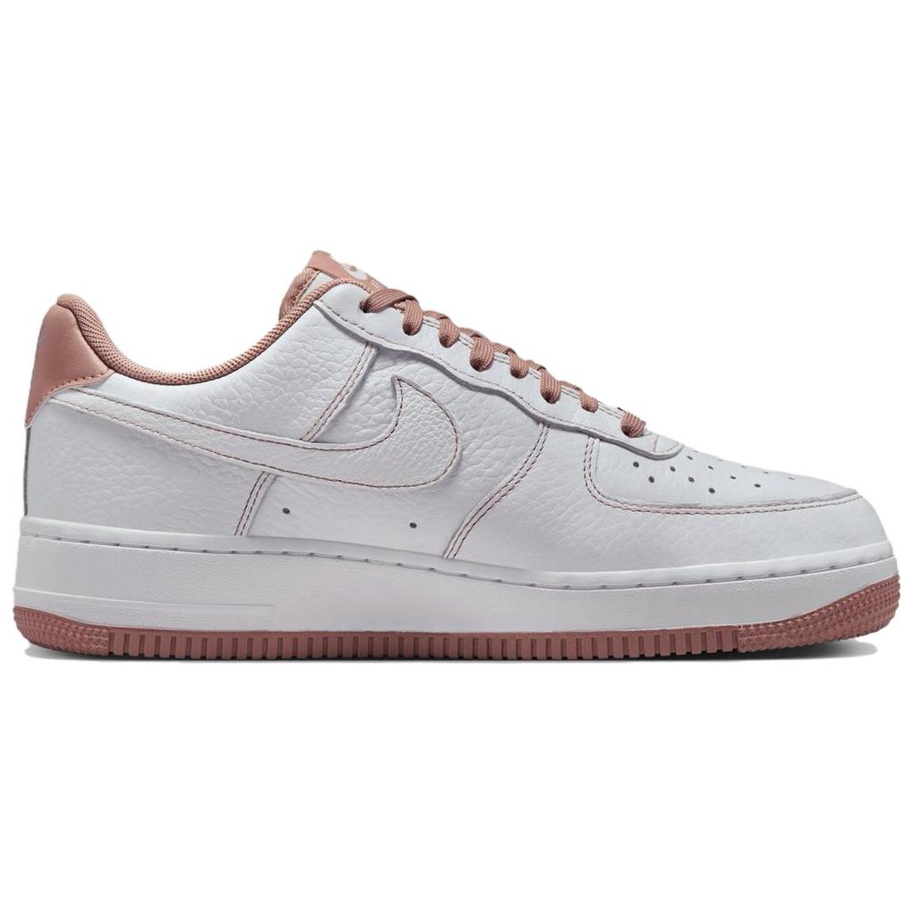 Nike Женские кеды для скейтборда Air Force 1 с низким верхом, устойчивые к истиранию, белые/розовые кроссовки IB6543-100