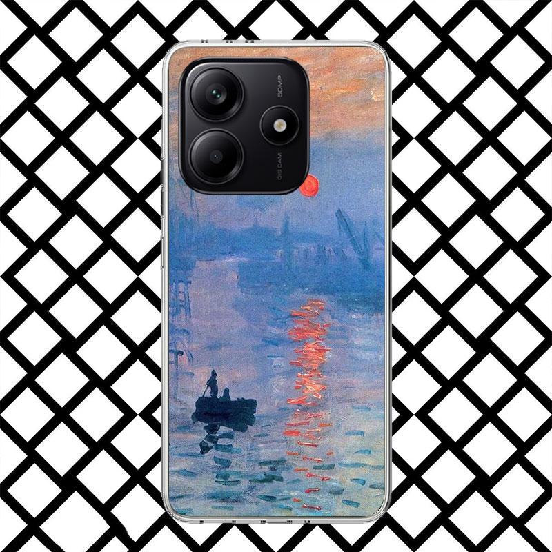 Чехол для телефона с принтом Клода Моне для Xiaomi Redmi Note 15 14 14S 13 12 12S 11 Pro Plus 11E 11T 11S 10S 5G Мягкий чехол Fundas Redmi N