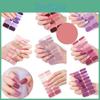 16 High-quality Nail Stickers With 16 Different Shades Easy To Apply And Customize
