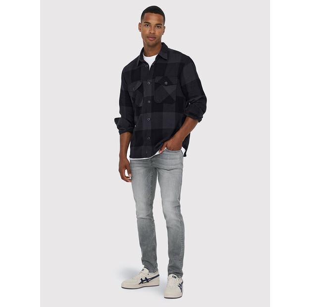 Джинсы Only & Sons Loom 22023227 серый Slim Fit