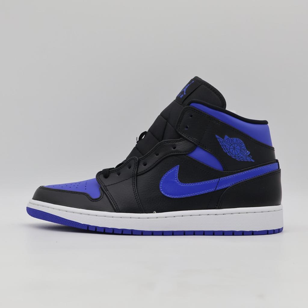 554724-068 NIKE AIR JORDAN 1 MID ЧЕРНЫЙ СИНИЙ (Мужской)